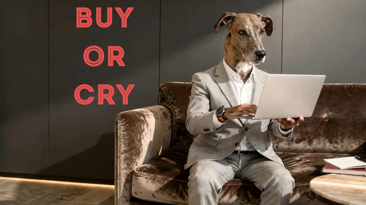 Guapó de San Vicente with a laptop — BUY OR CRY LTD